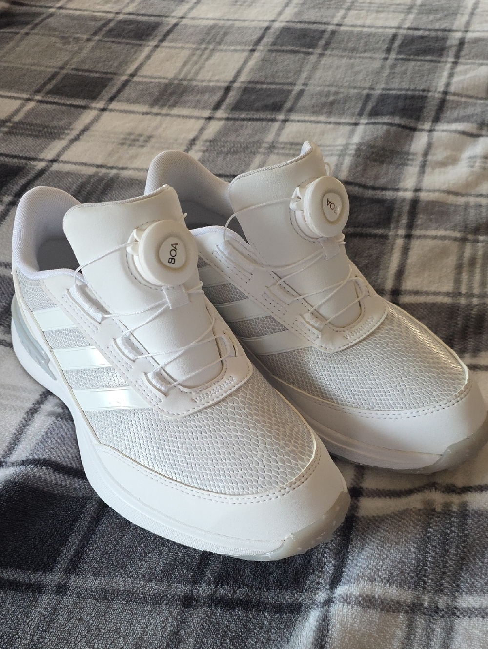 adidas White BOA-Style Golf Shoes...NWOT